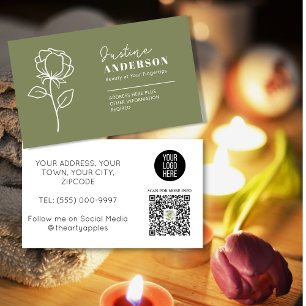 Customizable Business Card –Flowers or skincare