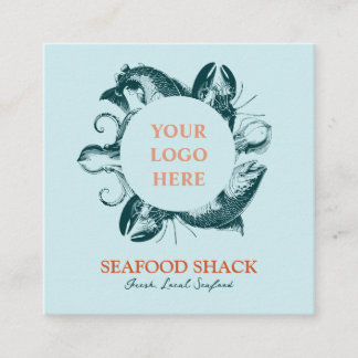 Customizable Business Card for Seafood Restaurant