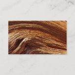 Customizable business card, natural wood effect business card