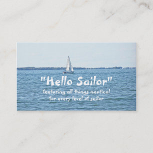 Customizable Business Card, NAUTICAL THEME Card