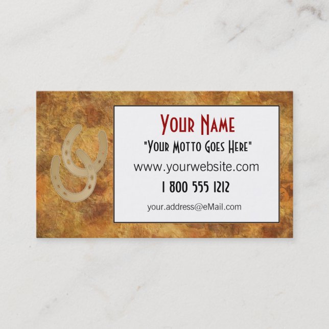 Customizable Business Cards (Front)