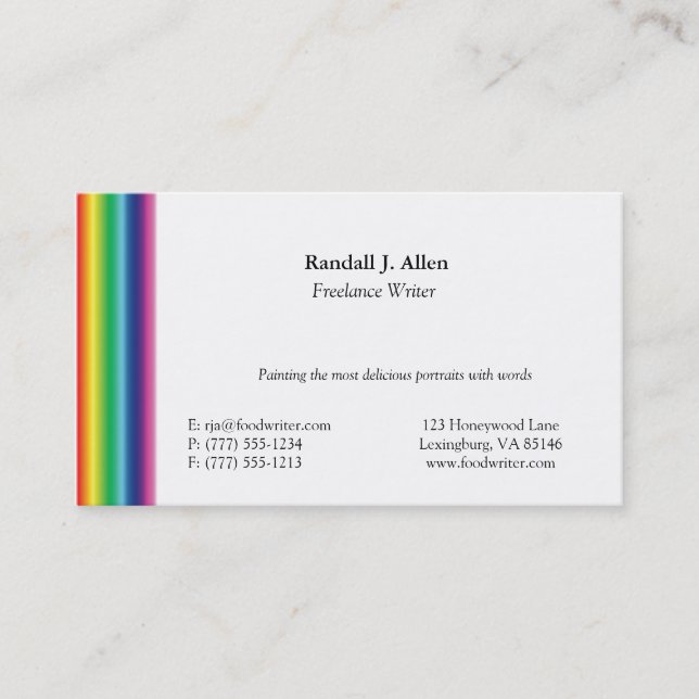 Customizable Business Cards by MDillon Designs (Front)