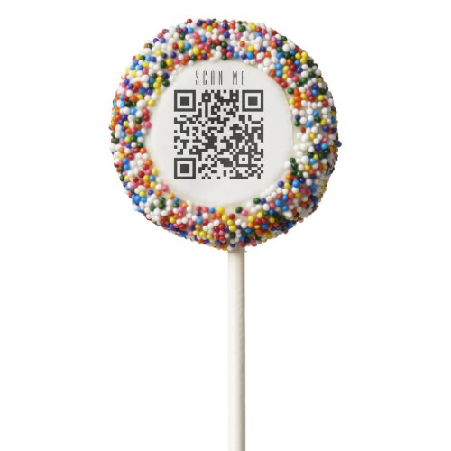 Customizable Business Company Exhibition QR Code Chocolate Covered Oreo Pop