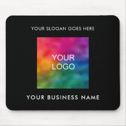 Customizable Business Company Logo Add Your Text Mouse Pad