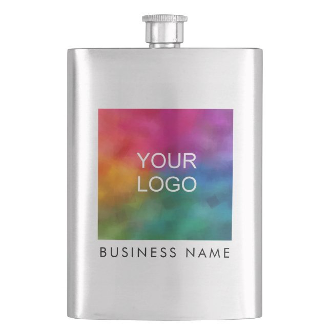 Customizable Business Company Logo Here Template Flask (Front)