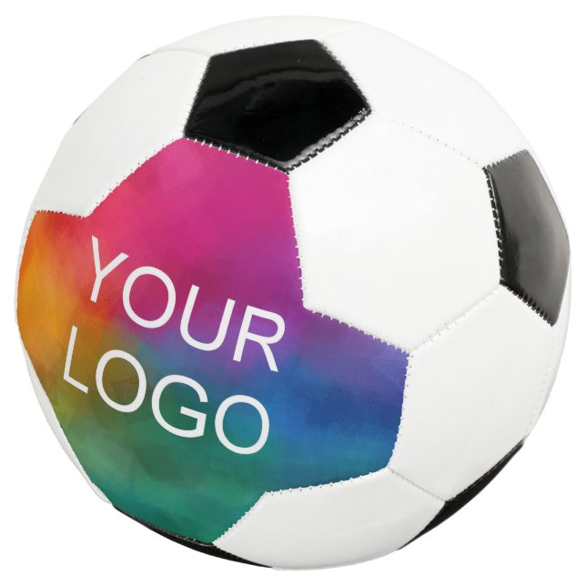 Customizable Business Company Logo Image Template Soccer Ball (Three Quarter)