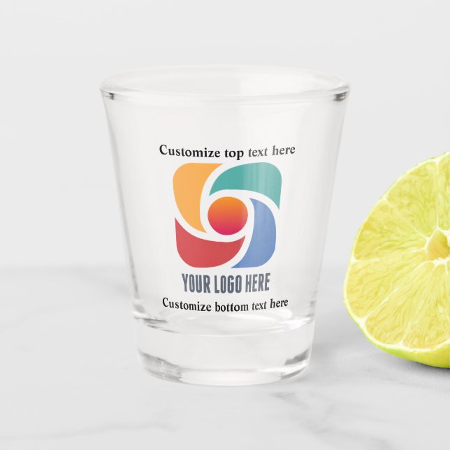 Customizable Business Logo Company Marketing Shot Glass (Front)
