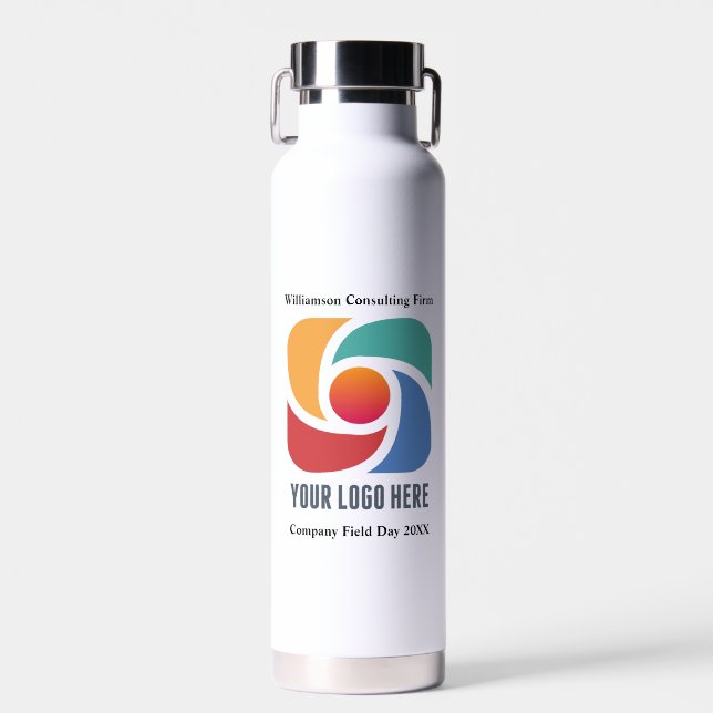 Customizable Business Logo Company Marketing Water Bottle (Front)