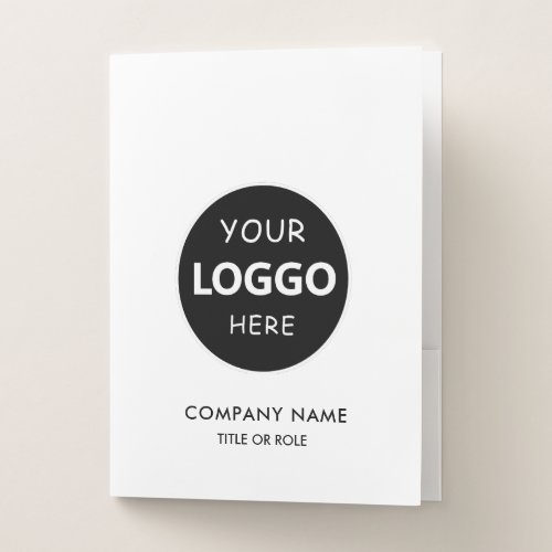 Customizable Business logo  folder