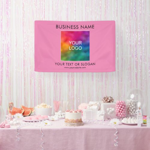Customizable Business Logo Text Color Template Banner