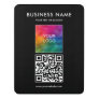 Customizable Business Logo Text QR Code Template Door Sign