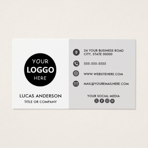Customizable business logo website social media 