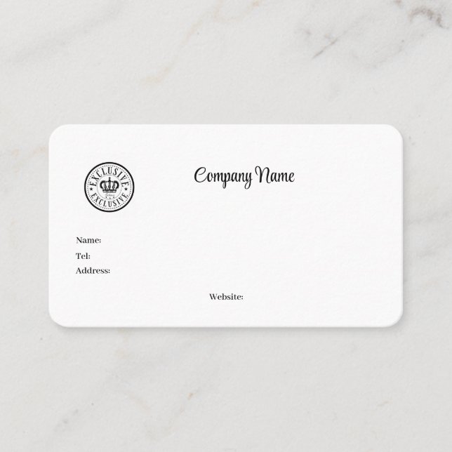 Customizable Business or Service  you can add pict Business Card (Front)