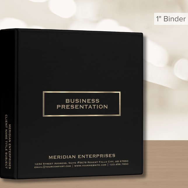 Customizable Business Presentation Binder (Creator Uploaded)