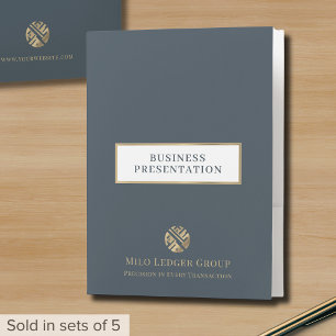 Customizable Business Presentation Folder