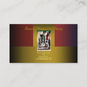 Customizable business profile winery vineyard wine business card