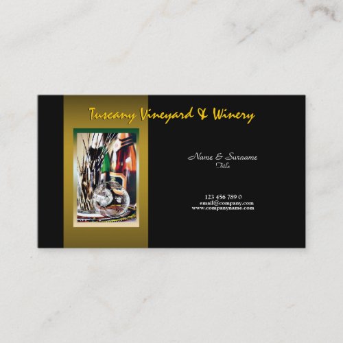 Customizable business profile winery vineyard wine business card templates