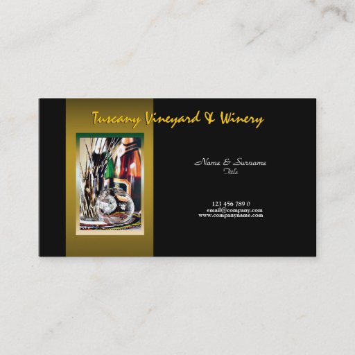 Customizable Customizable business profile winery vineyard wine business card templates