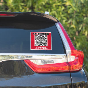 Customizable Business Promotion QR Code Car Decal 