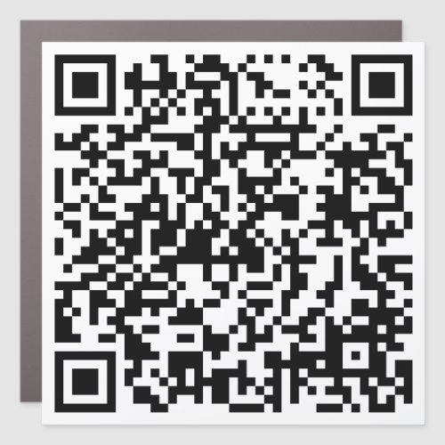 Customizable Business QR Code Car Magnet