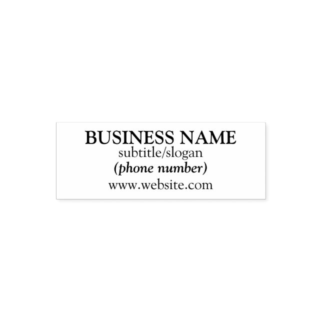 Customizable Business Stamp (Design)