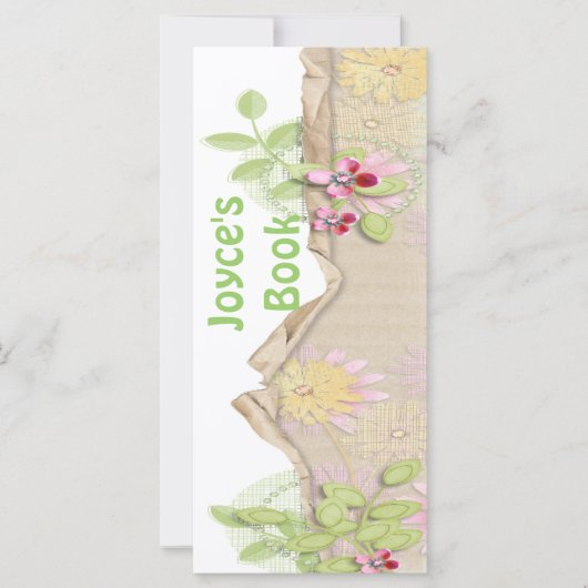 Customizable Butterfly Bookmark Book Mark (Front)
