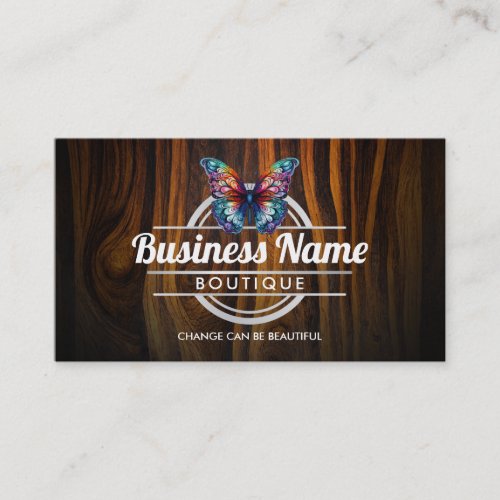 Customizable Butterfly Logo business cards