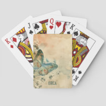 Customizable Butterfly Poker Cards