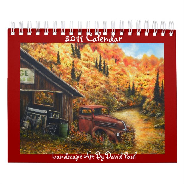 Customizable Calendar with Art by David Paul (Cover)