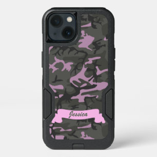 Customizable Camo with Pink iPhone 13 Case
