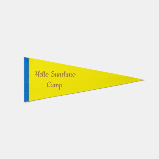 Customizable Camp Banner – Personalized Outdoor Ad Pennant Flag (Front)
