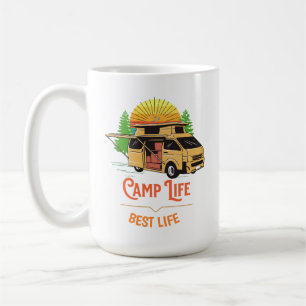 Customizable Camp Life Best Life Camper Coffee Mug