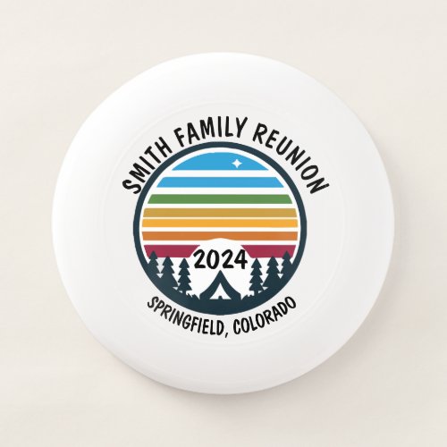 Customizable Camping Trip Family Vacation Wham_O Frisbee