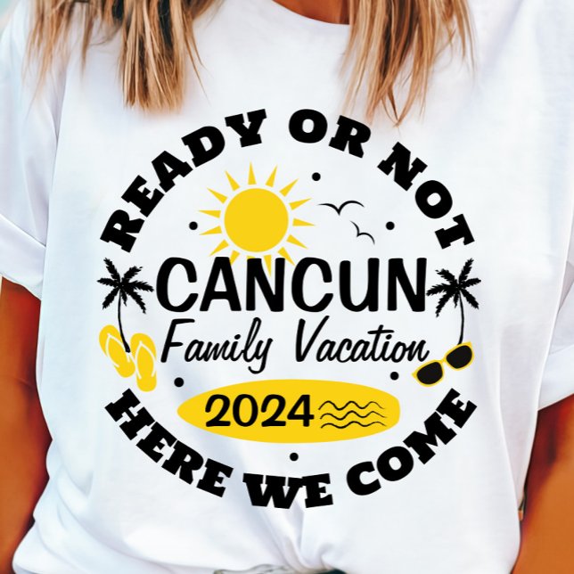 Customizable Cancun Family Vacation T-shirt (Cancun Family Vacation 2024 T-shirt)