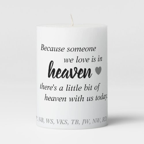 Customizable candle to honor loved one _ wedding