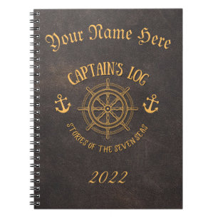 Customizable Captain’s Logbook Notebook