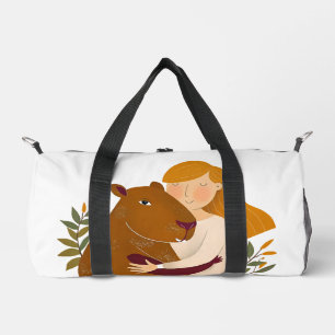 Customizable Capybara Duffel Bag