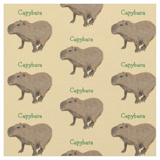 Customizable Capybara Fabric