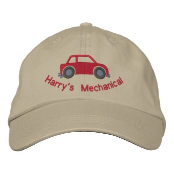 Customizable Car Lover Or Mechanics Hat by Stitchbaby at Zazzle