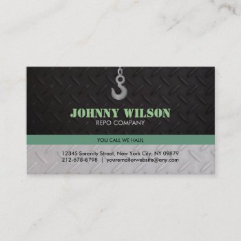 Customizable Car Repossesions Business Cards by MsRenny at Zazzle