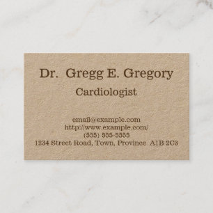Customizable Cardiologist Business Card