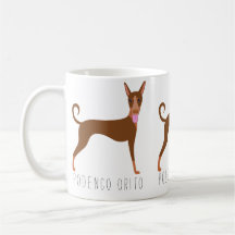 Customizable Cartoon Podenco Orito Dog