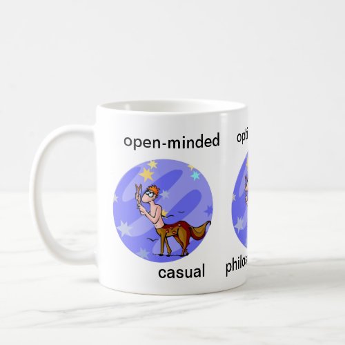 Customizable Cartoon Sagittarius Centaur Traits Co Coffee Mug