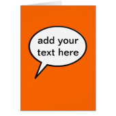 customizable cartoon speech balloon (Front)