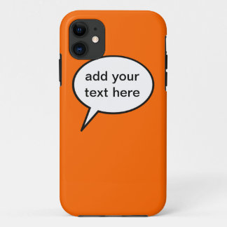 customizable cartoon speech balloon iPhone 11 case