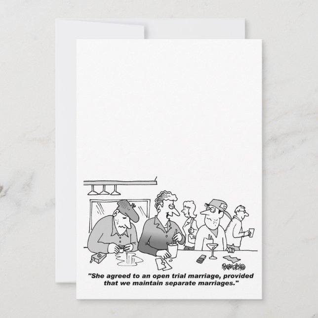 Customizable Cartoon Wedding Invitation (Front)