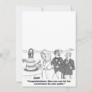Customizable Cartoon Wedding Invitation