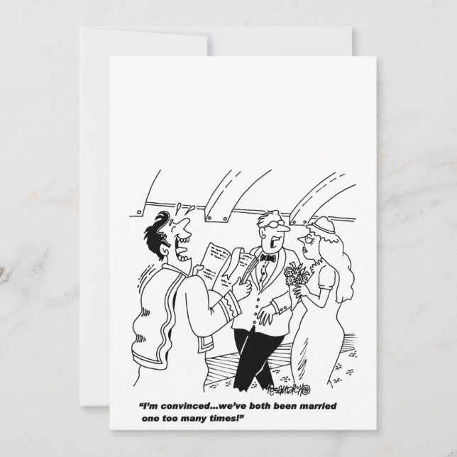 Customizable Cartoon Wedding Invitations (Front)