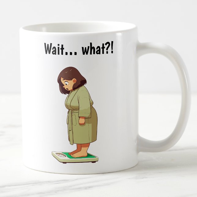 Customizable Cartoon Weight Scale  Coffee Mug (Creator Uploaded)