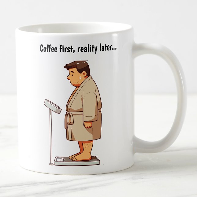 Customizable Cartoon Weight Scale  Coffee Mug (Creator Uploaded)